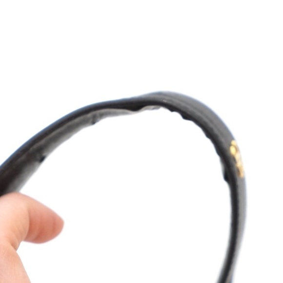 SOLD - Chanel CC Logo Black Leather Waist Belt - Picture 8 of 8